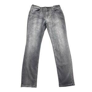 7 For All Mankind Paxtyn Men's Grey Wash Slim Fit Jeans Size 34 Stretch Grunge
